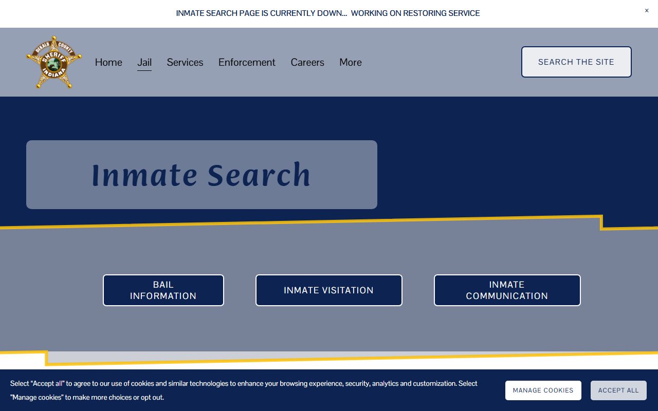 DeKalb County Sheriff inmate search database displaying current booking records for DeKalb County 24 hour booking