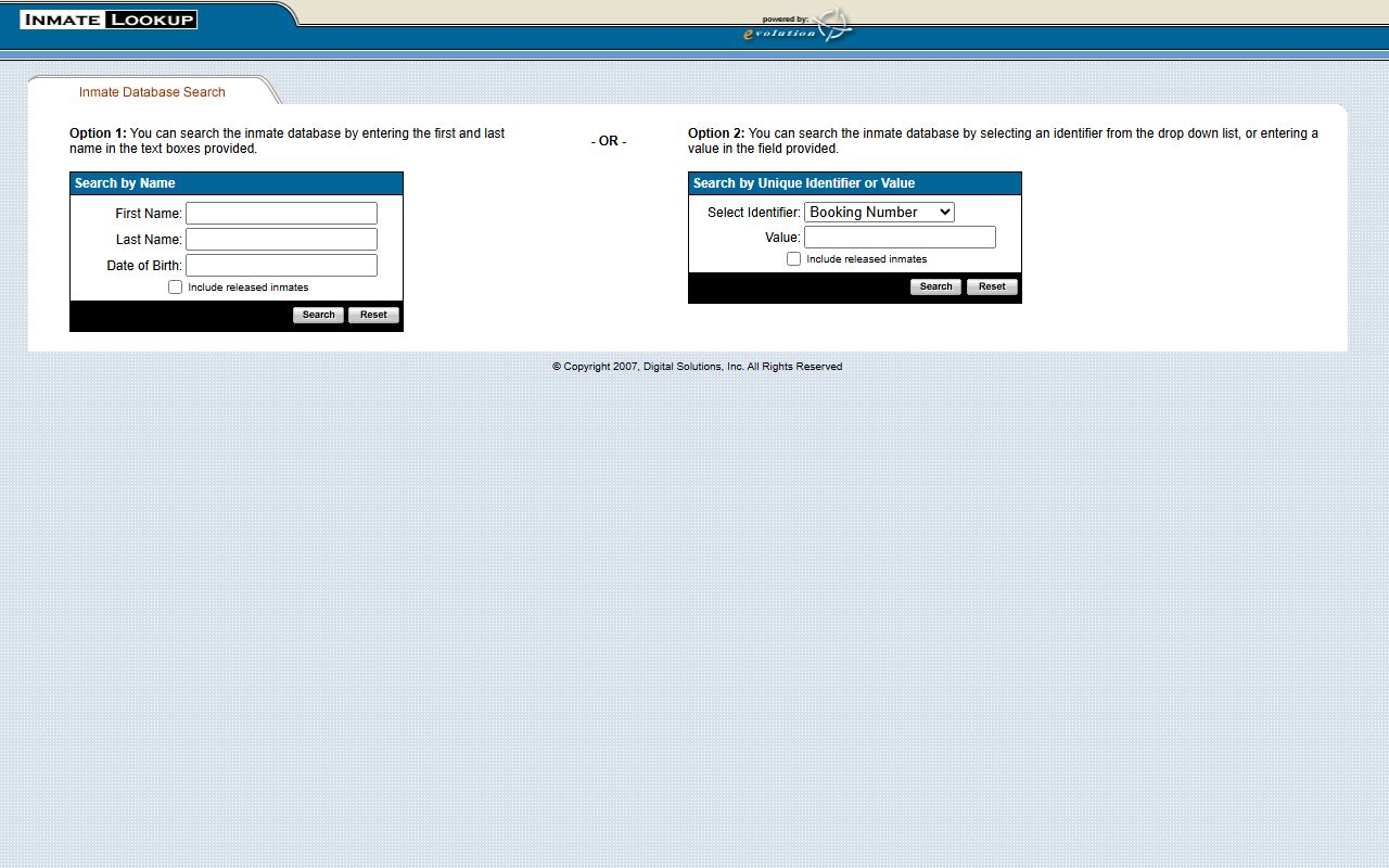Marion County inmate search database at inmateinfo.indy.gov for Marion County 24 hour booking